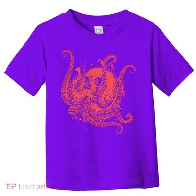 Deadly Zombie Octopus Skull Toddler T-Shirt