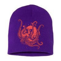 Deadly Zombie Octopus Skull Short Acrylic Beanie