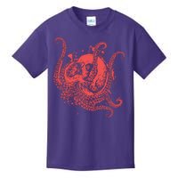 Deadly Zombie Octopus Skull Kids T-Shirt