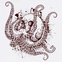 Deadly Zombie Octopus Skull Garment-Dyed Sweatshirt