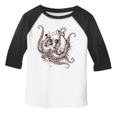 Deadly Zombie Octopus Skull Toddler Fine Jersey T-Shirt