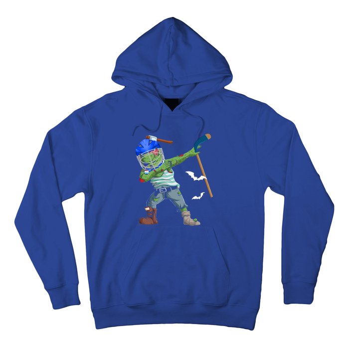 Dabbing Zombie Playing Ice Hockey Player Cool Halloween Gift Hoodie