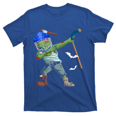 Dabbing Zombie Playing Ice Hockey Player Cool Halloween Gift T-Shirt