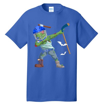 Dabbing Zombie Playing Ice Hockey Player Cool Halloween Gift Tall T-Shirt