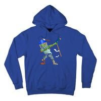 Dabbing Zombie Playing Ice Hockey Player Cool Halloween Gift Tall Hoodie