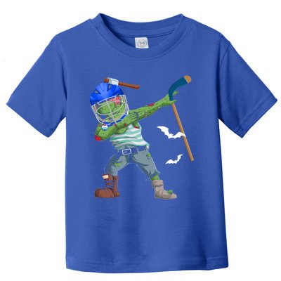 Dabbing Zombie Playing Ice Hockey Player Cool Halloween Gift Toddler T-Shirt