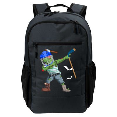 Dabbing Zombie Playing Ice Hockey Player Cool Halloween Gift Daily Commute Backpack