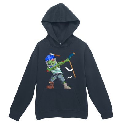 Dabbing Zombie Playing Ice Hockey Player Cool Halloween Gift Urban Pullover Hoodie