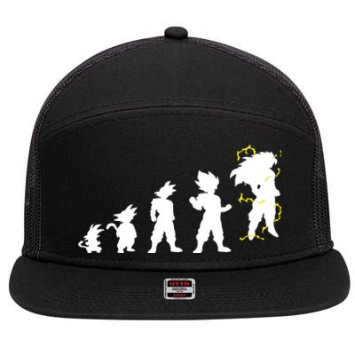 Dragonball Z Super Saiya Evolution 7 Panel Mesh Trucker Snapback Hat