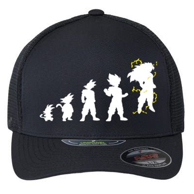 Dragonball Z Super Saiya Evolution Flexfit Unipanel Trucker Cap