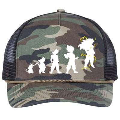 Dragonball Z Super Saiya Evolution Retro Rope Trucker Hat Cap