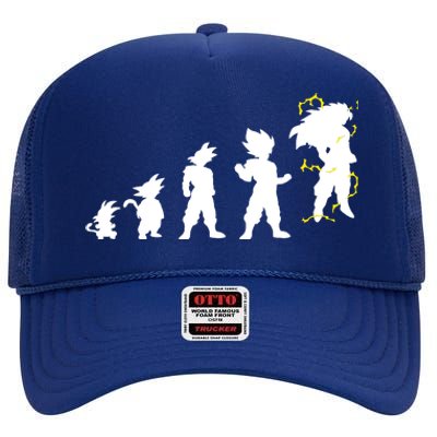 Dragonball Z Super Saiya Evolution High Crown Mesh Back Trucker Hat