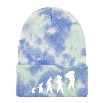 Dragonball Z Super Saiya Evolution Tie Dye 12in Knit Beanie