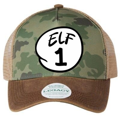 Elf 1 2 3 4 5 Custom Number Christmas Legacy Tie Dye Trucker Hat