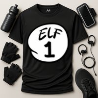 Elf 1 2 3 4 5 Custom Number Christmas Performance Shirt