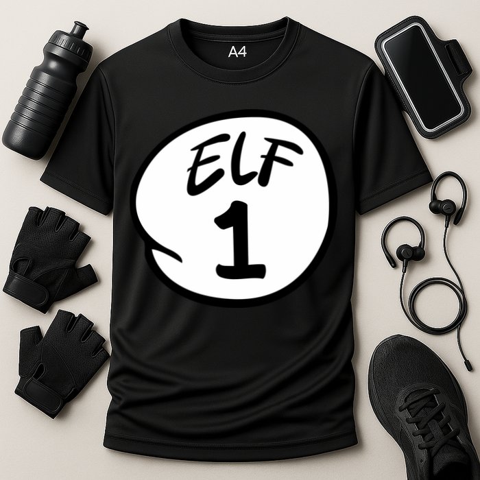 Elf 1 2 3 4 5 Custom Number Christmas Performance Shirt
