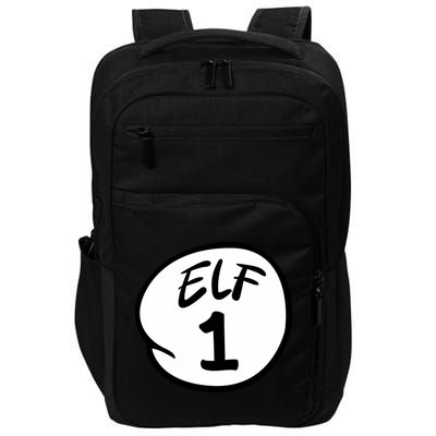 Elf 1 2 3 4 5 Custom Number Christmas Impact Tech Backpack