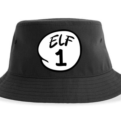 Elf 1 2 3 4 5 Custom Number Christmas Sustainable Bucket Hat