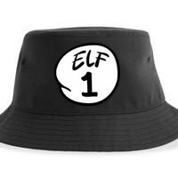 Elf 1 2 3 4 5 Custom Number Christmas Sustainable Bucket Hat