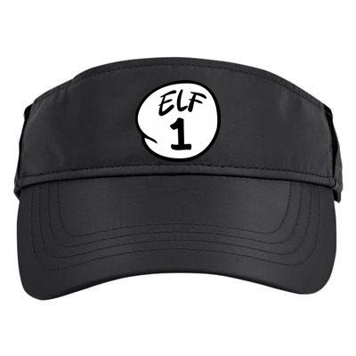 Elf 1 2 3 4 5 Custom Number Christmas Adult Drive Performance Visor