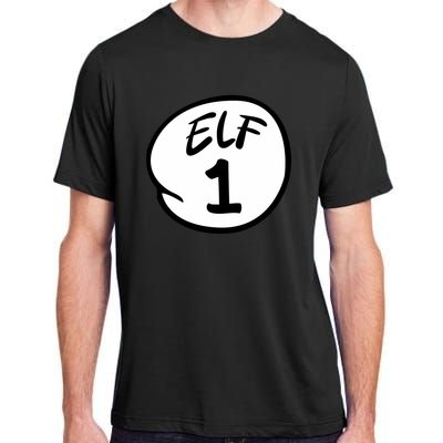 Elf 1 2 3 4 5 Custom Number Christmas Adult ChromaSoft Performance T-Shirt