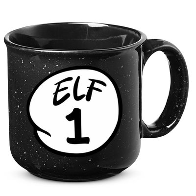 Elf 1 2 3 4 5 Custom Number Christmas 15oz Campfire Ceramic Mug