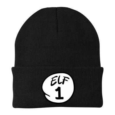 Elf 1 2 3 4 5 Custom Number Christmas Beanie