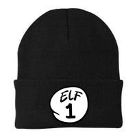 Elf 1 2 3 4 5 Custom Number Christmas Beanie