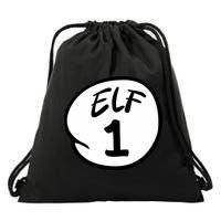 Elf 1 2 3 4 5 Custom Number Christmas Drawstring Bag