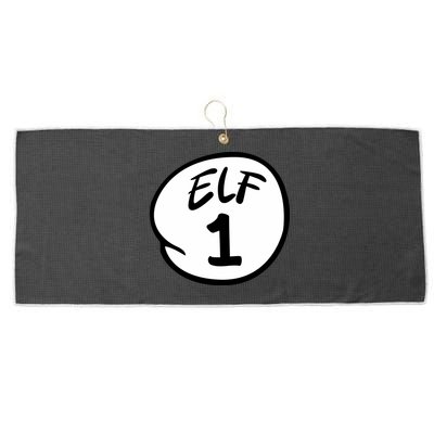 Elf 1 2 3 4 5 Custom Number Christmas Large Microfiber Waffle Golf Towel