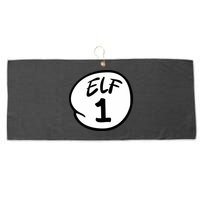 Elf 1 2 3 4 5 Custom Number Christmas Large Microfiber Waffle Golf Towel