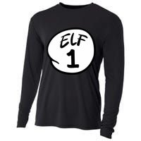 Elf 1 2 3 4 5 Custom Number Christmas Cooling Performance Long Sleeve Crew