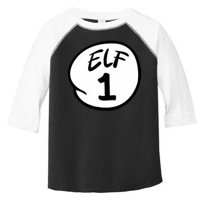 Elf 1 2 3 4 5 Custom Number Christmas Toddler Fine Jersey T-Shirt
