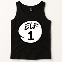 Elf 1 2 3 4 5 Custom Number Christmas Tank Top