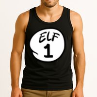 Elf 1 2 3 4 5 Custom Number Christmas Tank Top