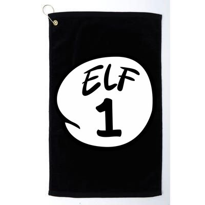 Elf 1 2 3 4 5 Custom Number Christmas Golf Towel