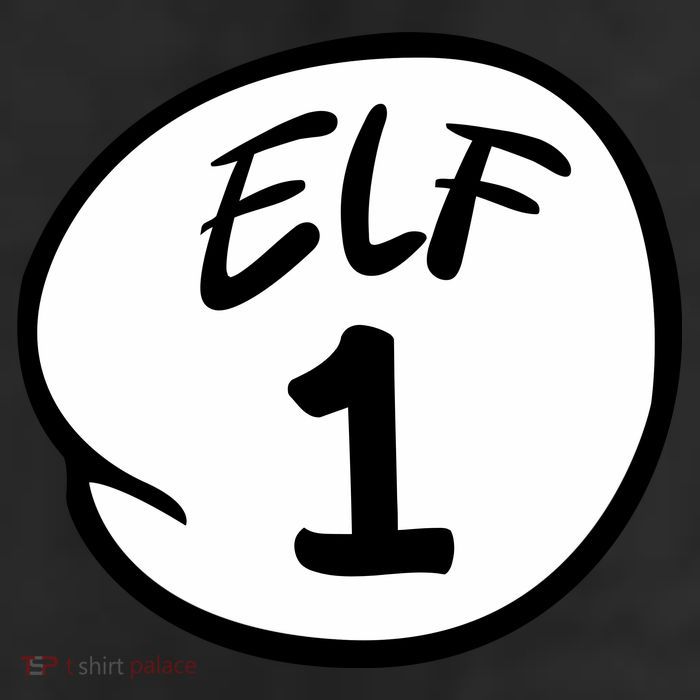 Elf 1 2 3 4 5 Custom Number Christmas Golf Towel