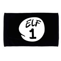 Elf 1 2 3 4 5 Custom Number Christmas Microfiber Hand Towel