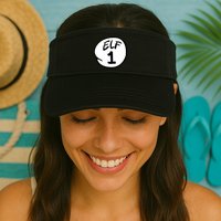 Elf 1 2 3 4 5 Custom Number Christmas Visor