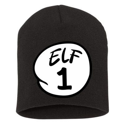 Elf 1 2 3 4 5 Custom Number Christmas Short Acrylic Beanie