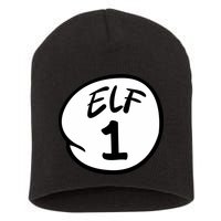Elf 1 2 3 4 5 Custom Number Christmas Short Acrylic Beanie