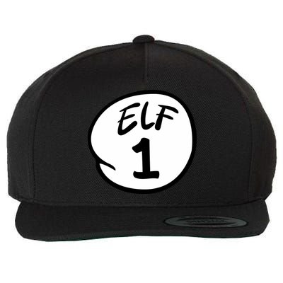 Elf 1 2 3 4 5 Custom Number Christmas Wool Snapback Cap