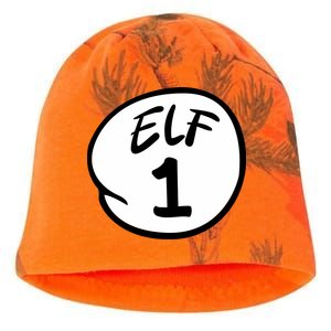 Elf 1 2 3 4 5 Custom Number Christmas Kati - Camo Knit Beanie