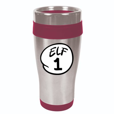 Elf 1 2 3 4 5 Custom Number Christmas 16oz Travel Tumbler