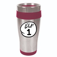 Elf 1 2 3 4 5 Custom Number Christmas 16oz Travel Tumbler
