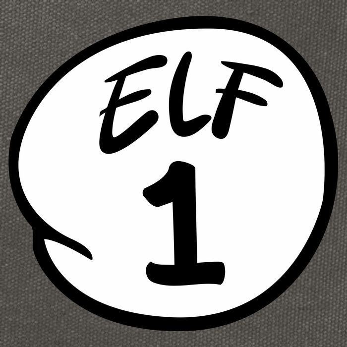 Elf 1 2 3 4 5 Custom Number Christmas Cotton Canvas Backpack