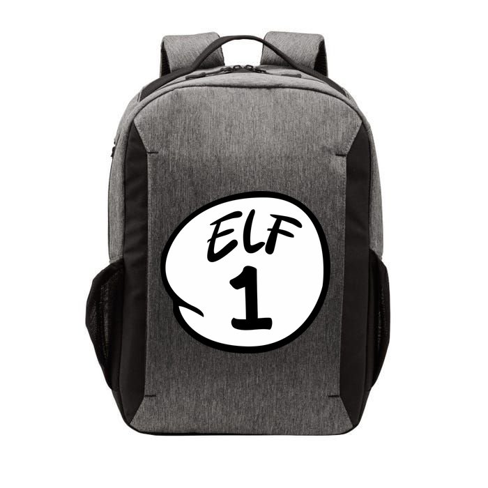 Elf 1 2 3 4 5 Custom Number Christmas Vector Backpack