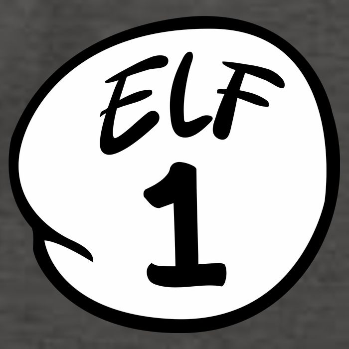 Elf 1 2 3 4 5 Custom Number Christmas Vector Backpack