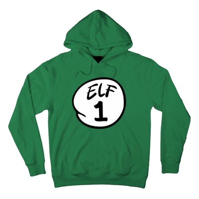 Elf 1 2 3 4 5 Custom Number Christmas Hoodie