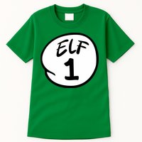 Elf 1 2 3 4 5 Custom Number Christmas Tall T-Shirt
